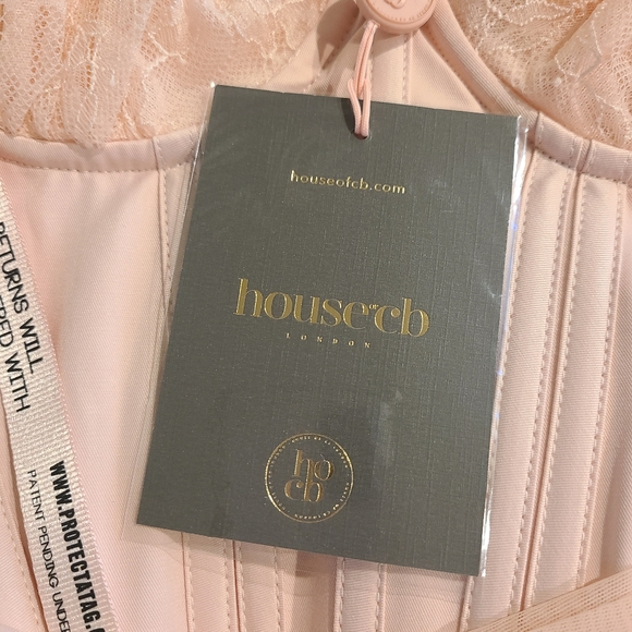 House of CB | Vivi Soft Peach Corset Mini - Picture 7 of 10